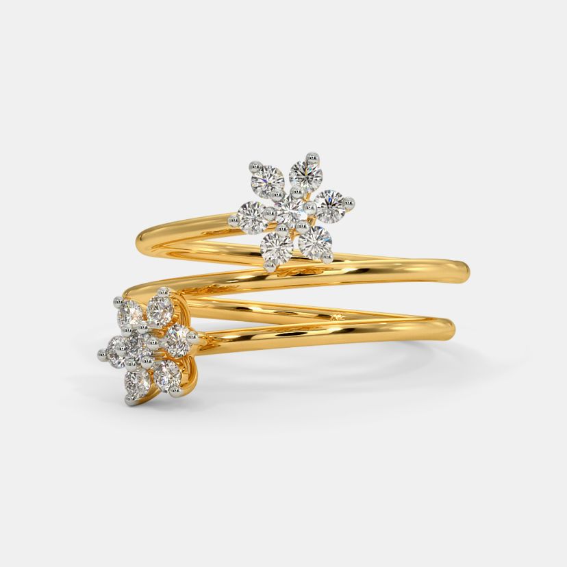 The Dual Sparkling Spiral Ring - image 5