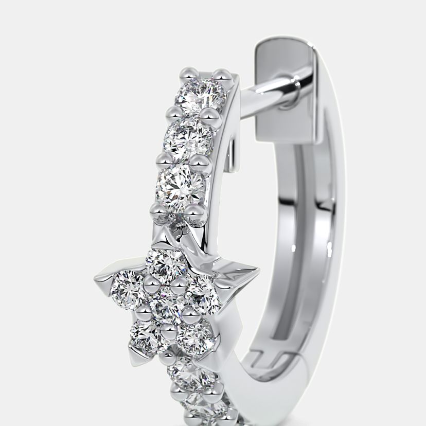 The Darcy Star Huggie Earrings - image 5
