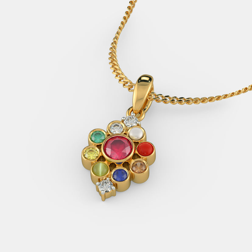 The Rajkanya Navaratna Pendant - image 7