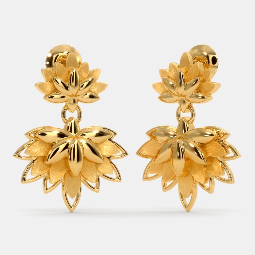 Gold earrings design 2019 hot sale