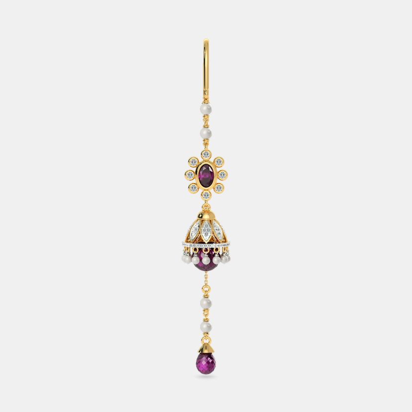 The Carmine Opulence Sui Dhaga Earrings - image 6