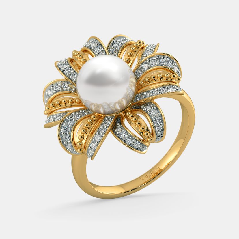 Buy 50 Pearl Rings Online BlueStone India s 1 Online