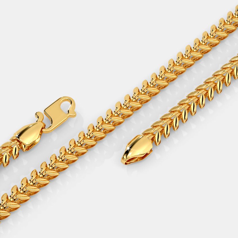 The Shravya Gold Chain - Detail View