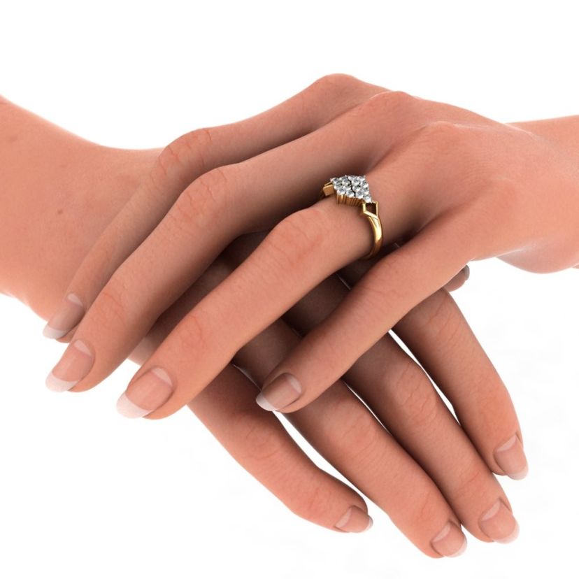 The Helios Cluster Cocktail Ring - image 7