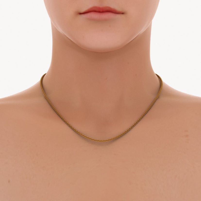 The Yellow Gold Cable Chain - HD View