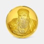 10 gram 24 KT Guru Nanak Ji Gold CoinFront