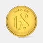 2 gram 24 KT Gold CoinFront