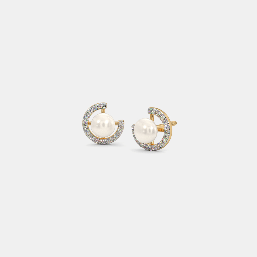 The Chantilly Stud Earrings | BlueStone.com