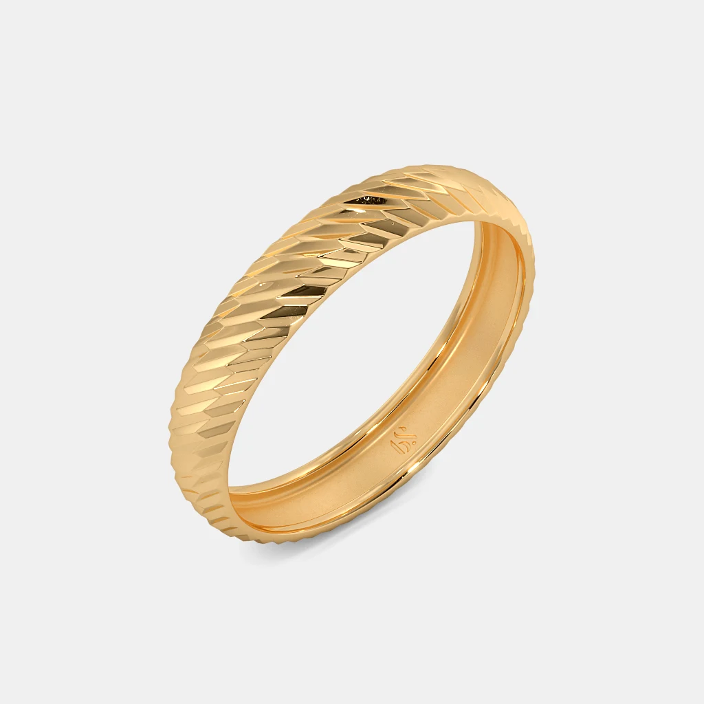 The Arkee Textured Band Ring | BlueStone.com