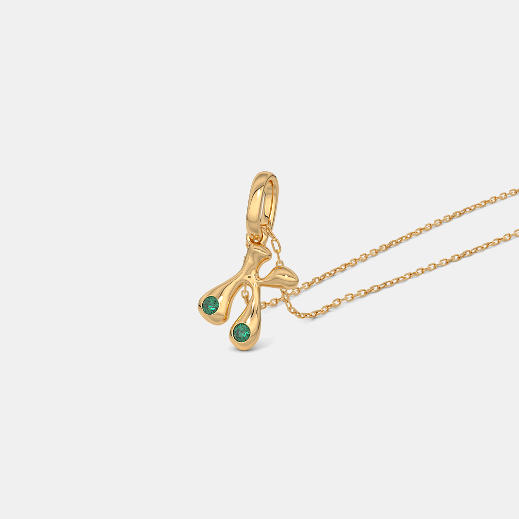 The Kenza K Initial Pendant