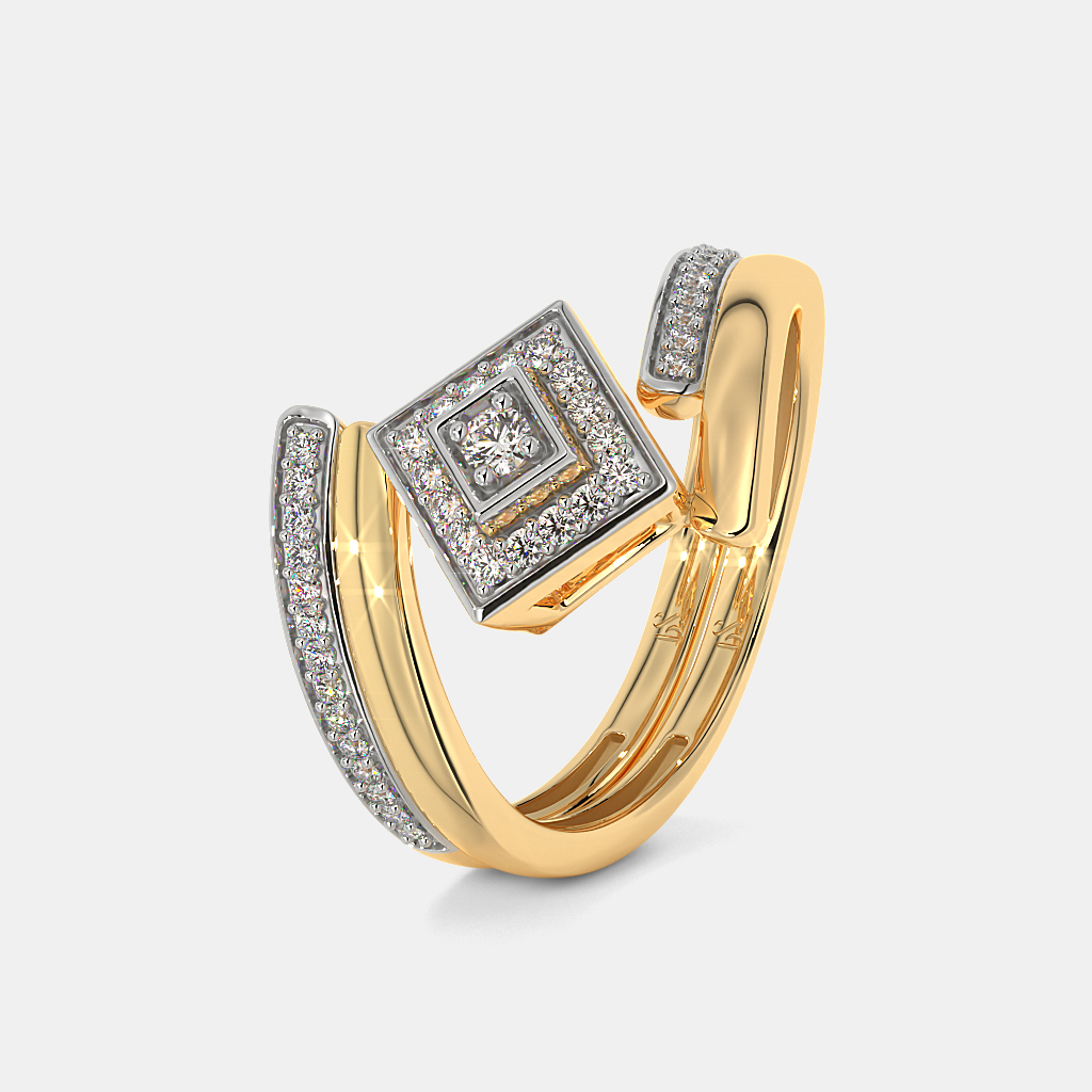 The Meliora Bridal Ring Set by BlueStone