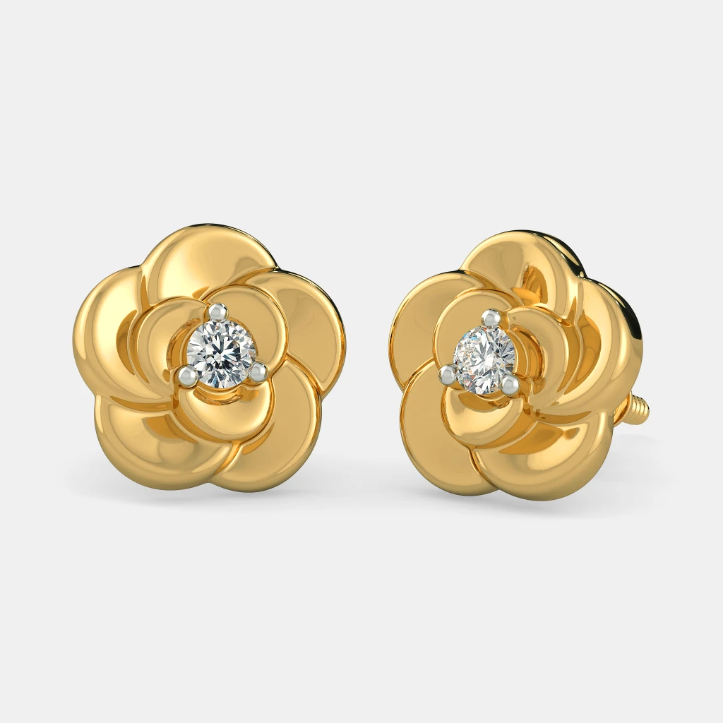 The Delightful Flower Earrings | BlueStone.com