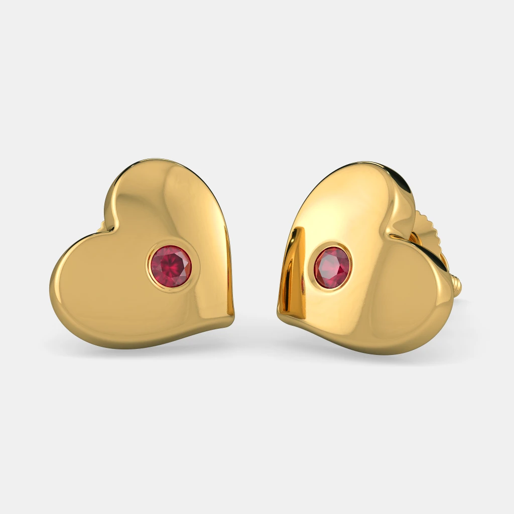 The Truest Heart Stud Earrings For Kids