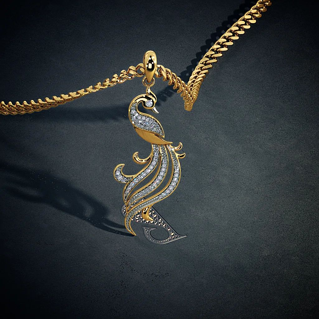 The Twirling Feather Pendant | BlueStone.com
