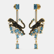 The Black Panther Drop Earrings - thumb 1