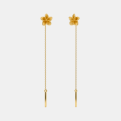 The Temple Tree Threader Earrings - thumb 1