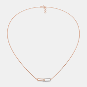 The Duo Link Pendant Necklace - thumb 5