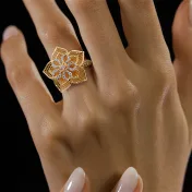 The Daffodil Lattice Ring - thumb 4