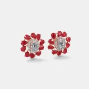 The Rubyfloret Stud Earrings - thumb 6