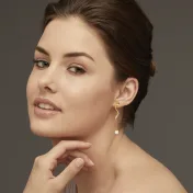 The Twirl Around Ribbon Dangler Earrings - thumb 3