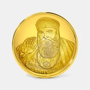 10 gram 24 KT Guru Nanak Ji Gold Coin - thumb 1