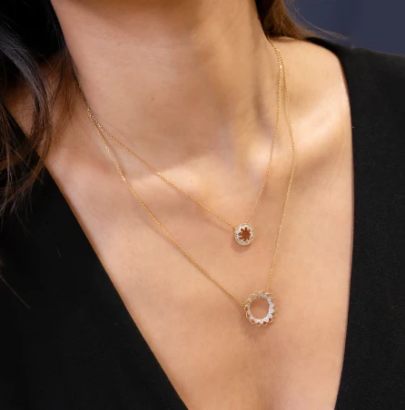 Editorial Coverage for The Circle Around Petal Necklace